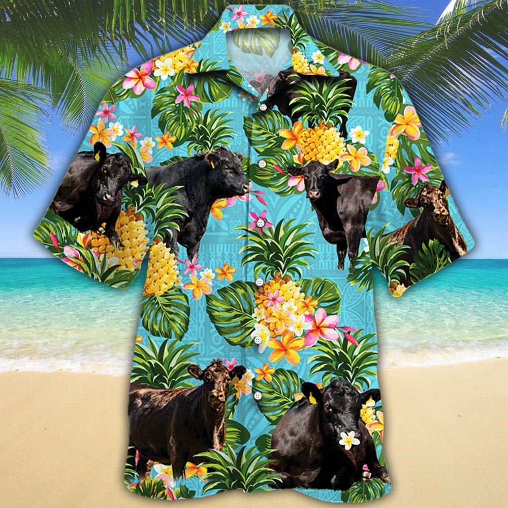 Black Angus Hawaiian Shirt Cattle Lovers 236988 Ha80461