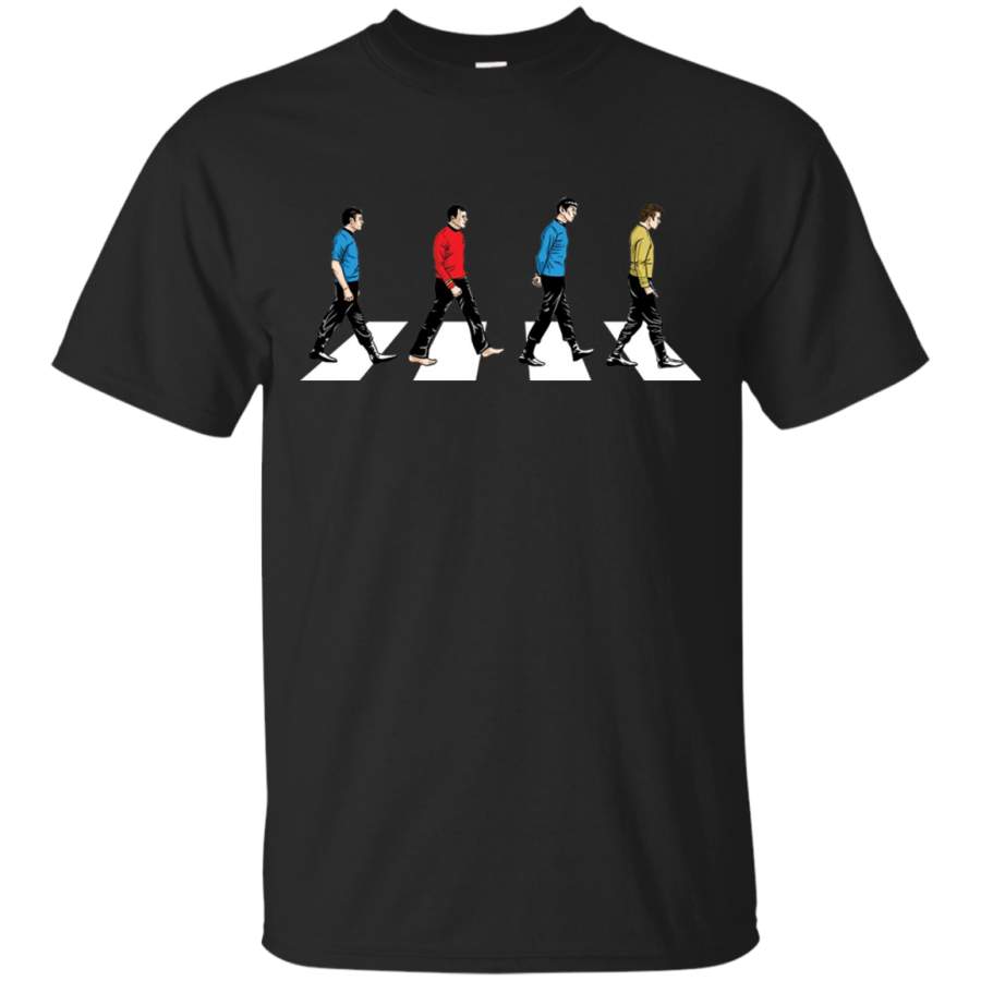 Star Trek Tribute To The Beetles Abbey Road Cotton T-Shirt