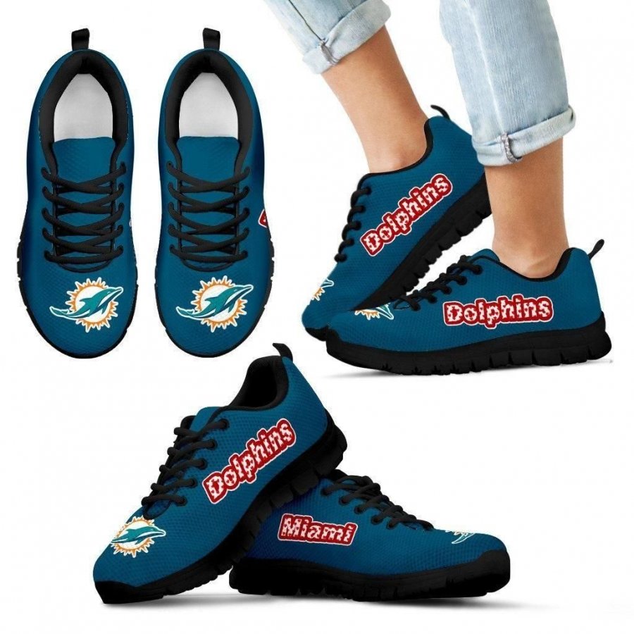 Magnificent Miami Dolphins Amazing Logo Sneakers