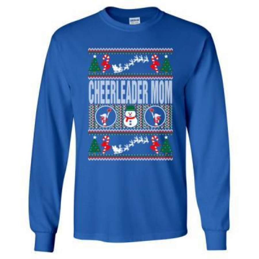 AGR Cheerleader Mom Ugly Christmas Sweater – Long Sleeve T-Shirt