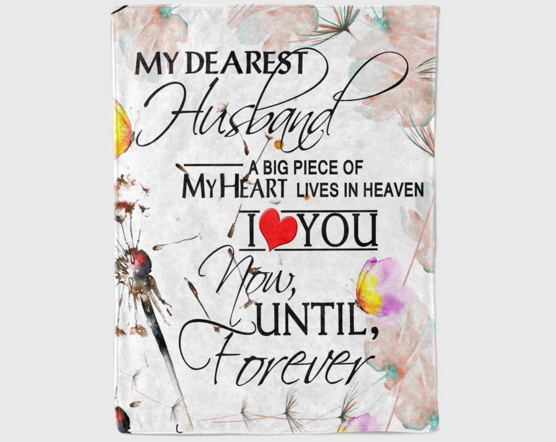 To My Husband I Love You Now Until Forever Fleece Blanket Gift For Family,Birthday,Couple,Husband Gift Home Decor Bedding Couch Sofa Soft And Comfy