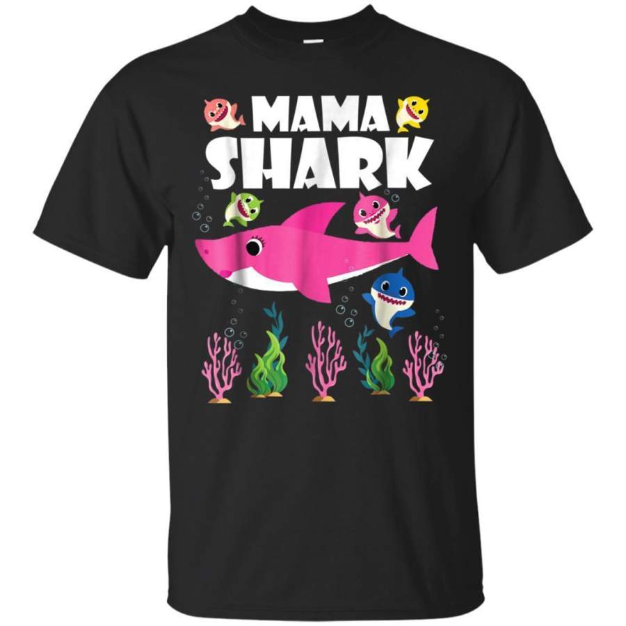 AGR Cute Baby Sharks  Lovely Mama Shark Funny Cool Tshirt Jaq T-shirt