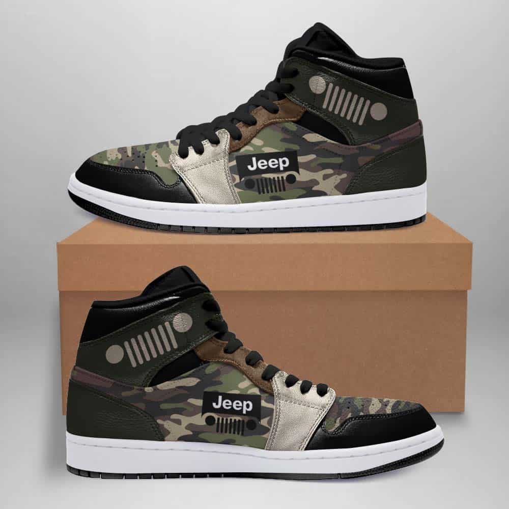 Jeep Car Logo Jordan Sneakers Shoes