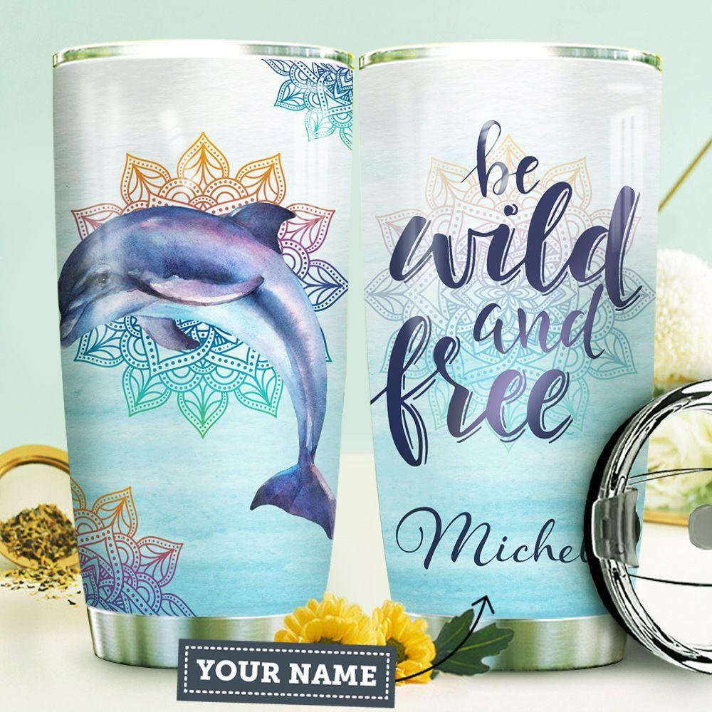 Dolphin Mandala Personalized HHE0710010 Stainless Steel Tumbler