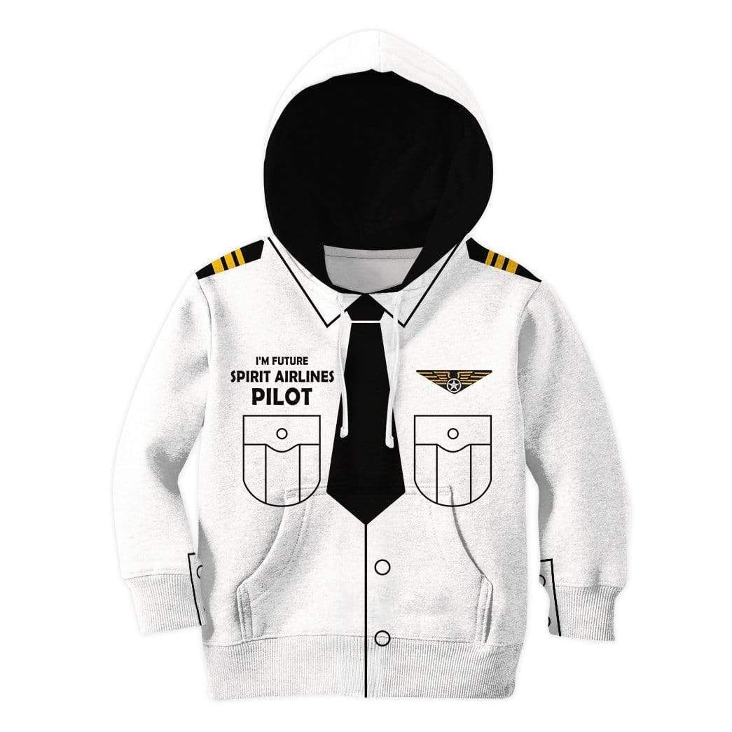 Kid Custom Hoodies T-Shirt I’M Future Spirit Airlines Pilot Apparel