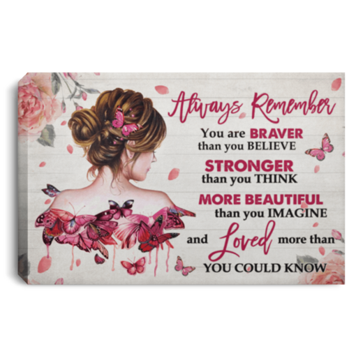 Breast Cancer Awareness Sign Canvas Wall Art