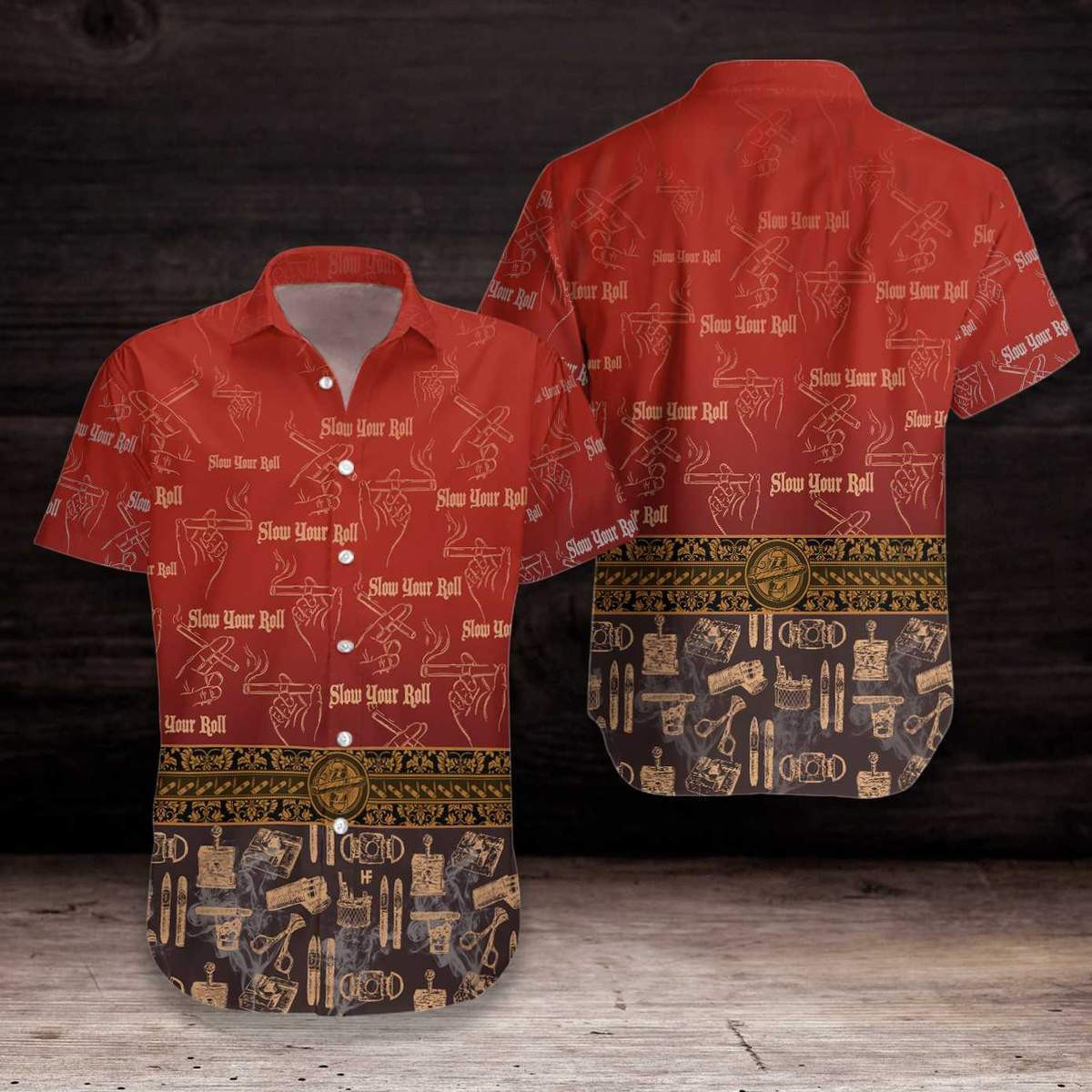 Slow Your Roll Pattern Hawaii Shirt Unisex Adult Ha35218