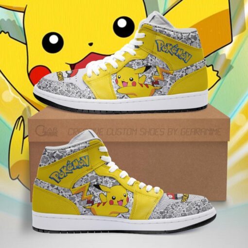 Pikachu Sneakers Cute Pokemon Sneakers Fan Gift