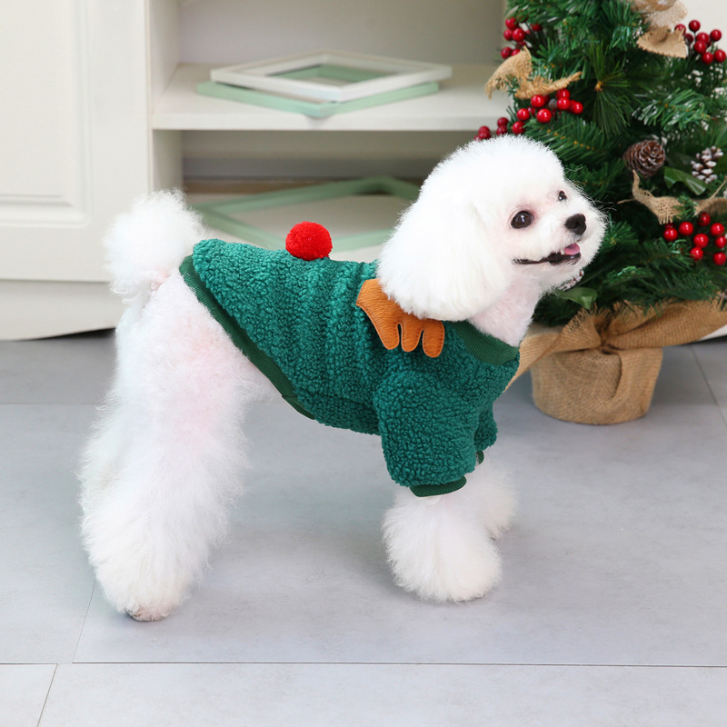 Christmas Pet Dog Vest Winter Warm Dog Clothes for Small Dogs Puppy Cat Shirt Soft Fleece Chihuahua Yorkie Shih Tzu Pug Costumes alx