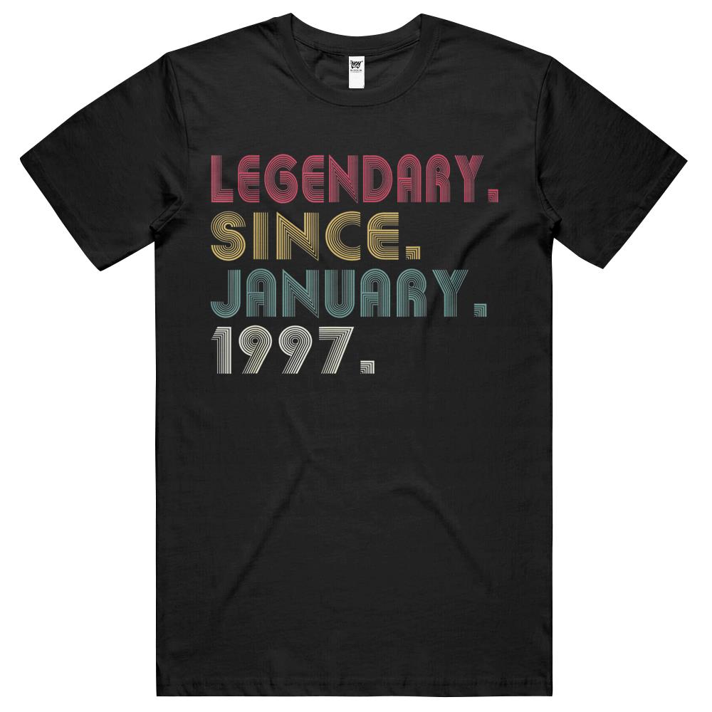 Legendary Since January 1997 25Th Birthday 25 Years Gifts T Shirts