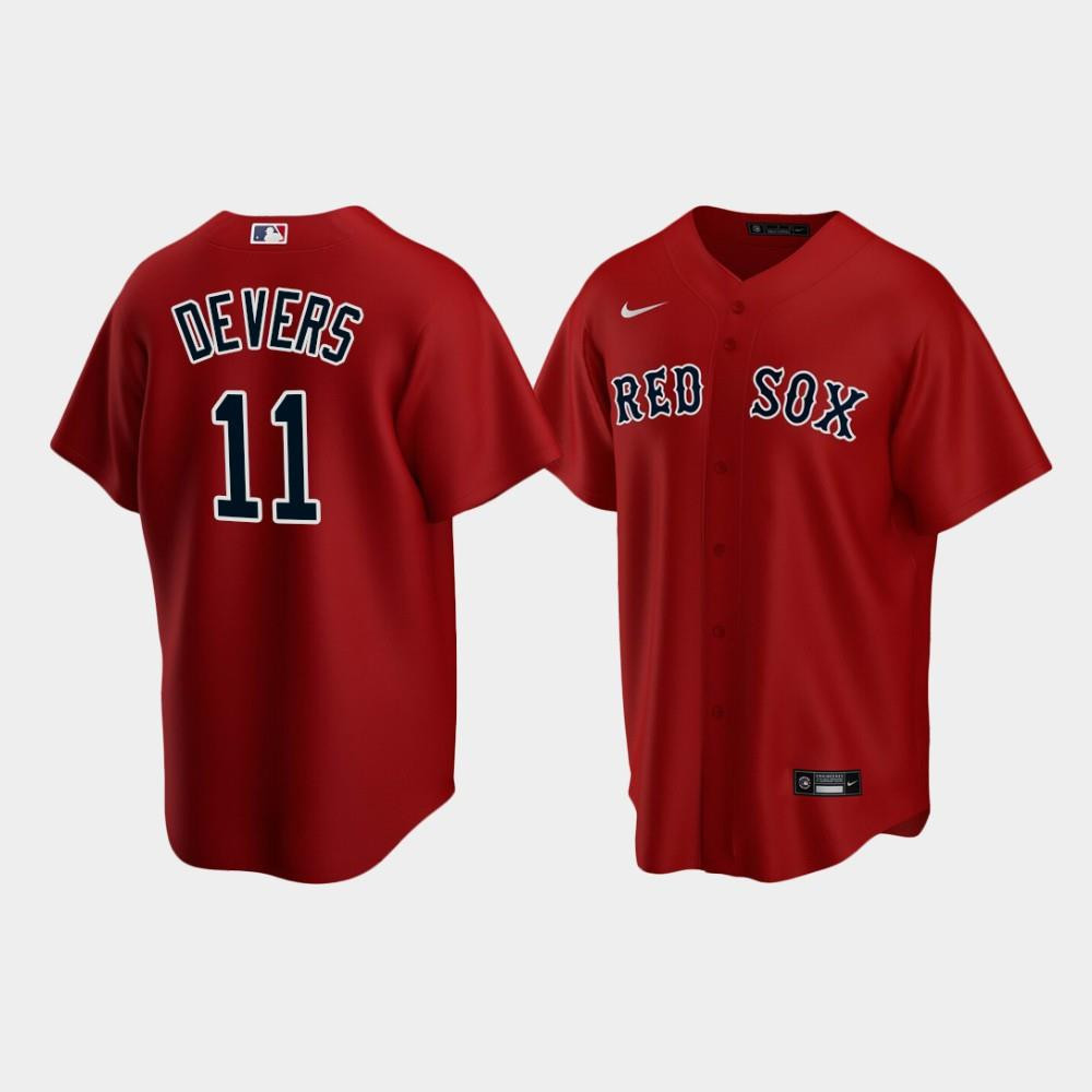 Youth Boston Red Sox 11 Rafael Devers Alternate Red Jersey