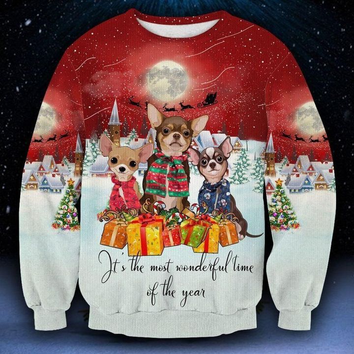 Chihuahua Ugly Christmas Sweater | For Men & Women | Adult | Us6020