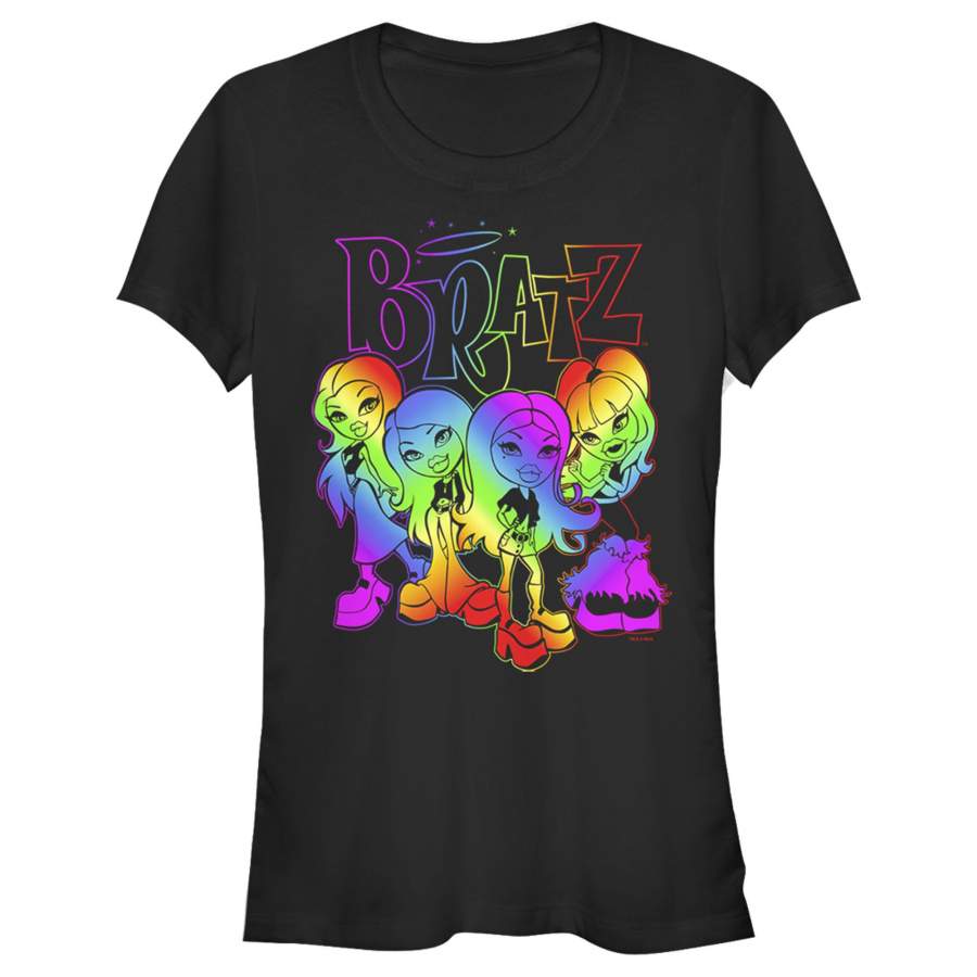 Bratz Junior’s Rainbow Dolls  T Shirt Black 2XL