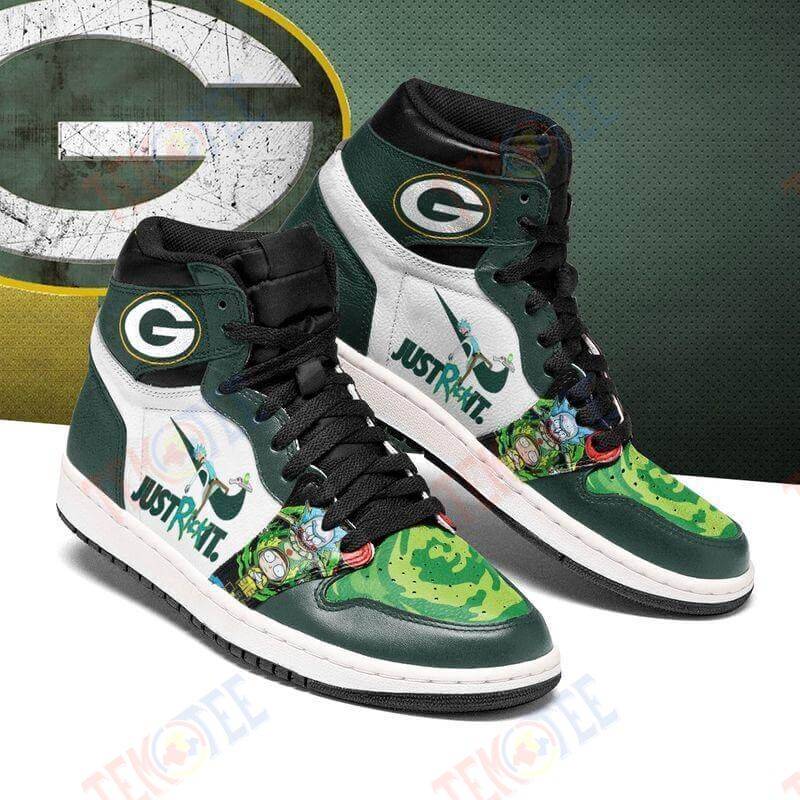 Mens Womens Rick And Morty Green Bay Packers Jordan Sneakers Custom Jordan Shoe Sneaker Dakingmanstore TDT240