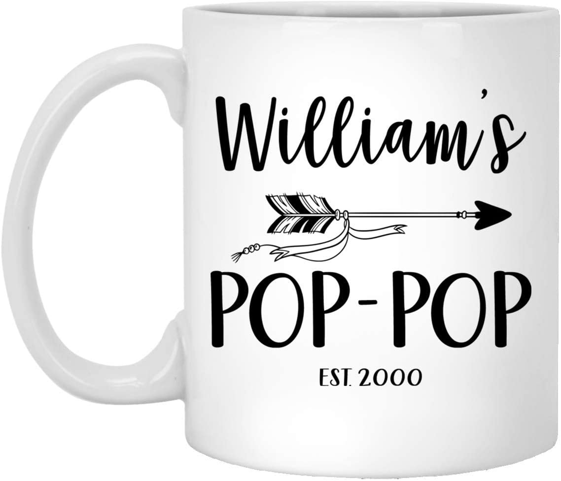 New Pop-Pop Mug – Personalized Pop-Pop Mug – Baby Reveal Mug – First Time Pop-Pop Gift – Father’S Day Gift 11Oz