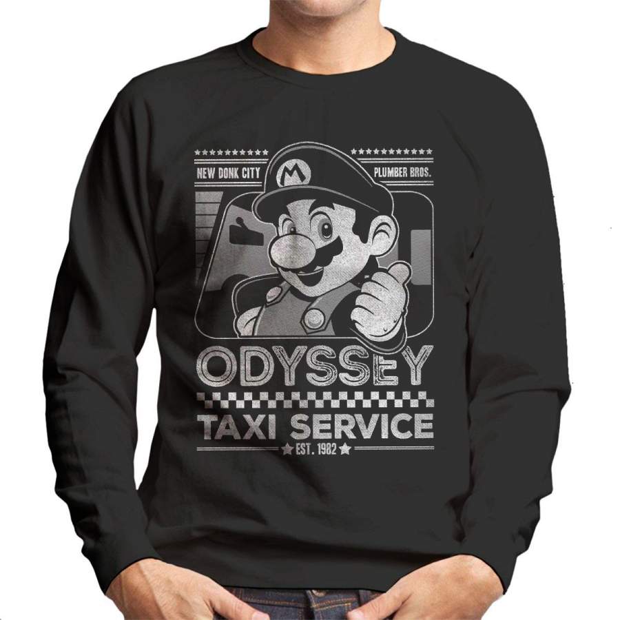 Super Mario Odyssey Taxi Service Men’s Sweatshirt