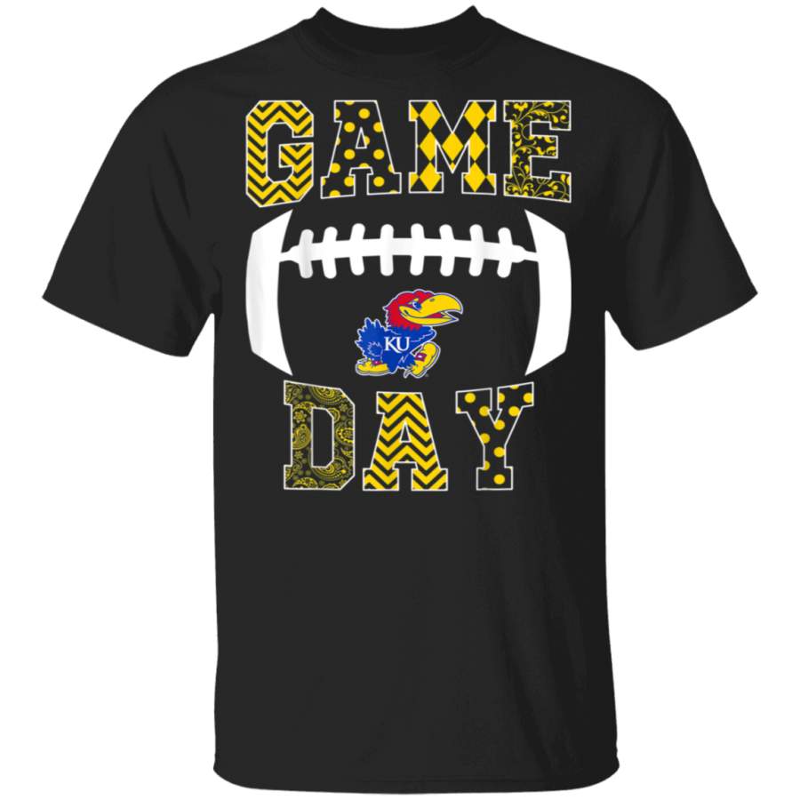 Kansas Jayhawks Football Pattern College Tailgating TShirt