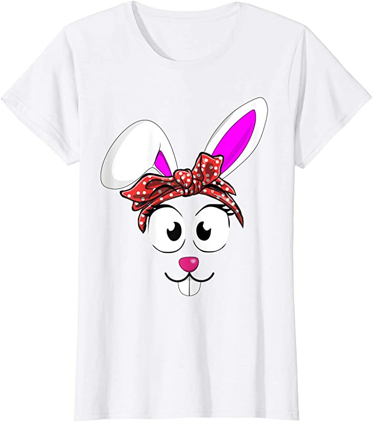 Cute Easter Bunny Women Girls Easter T-Shirt