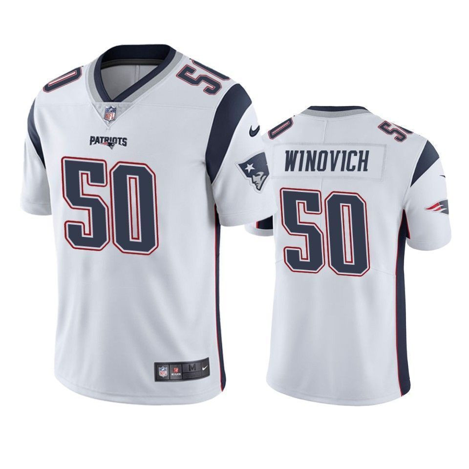 New England Patriots Chase Winovich White Vapor Limited 3D Jersey