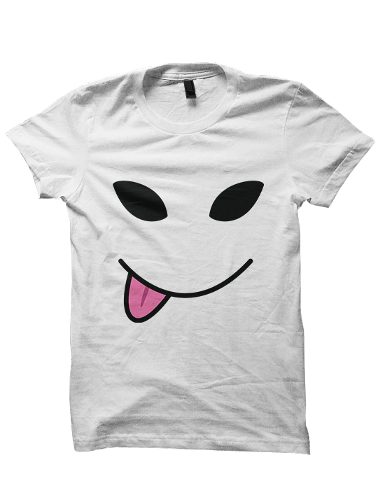 Alien Smiley Face T-Shirt Ladies Tops Tees Mens Fashion Cheap Gifts Funny Shirts Back To School Clothes