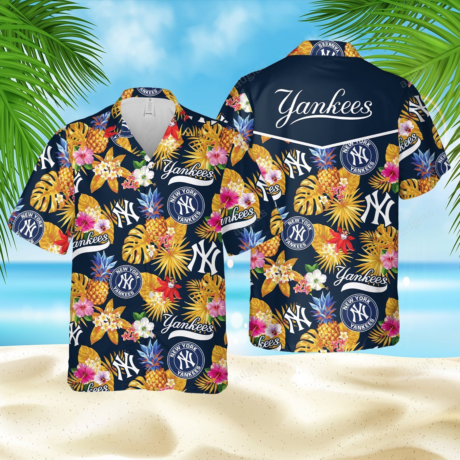 Nyk Tropical Summer Beach Hawaiian Style Shirt Ha79200