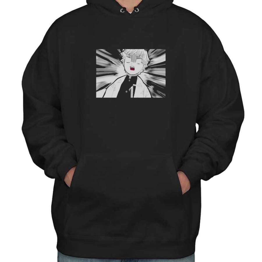 Zenitsu Funny Face KNY Unisex Pullover Hoodie