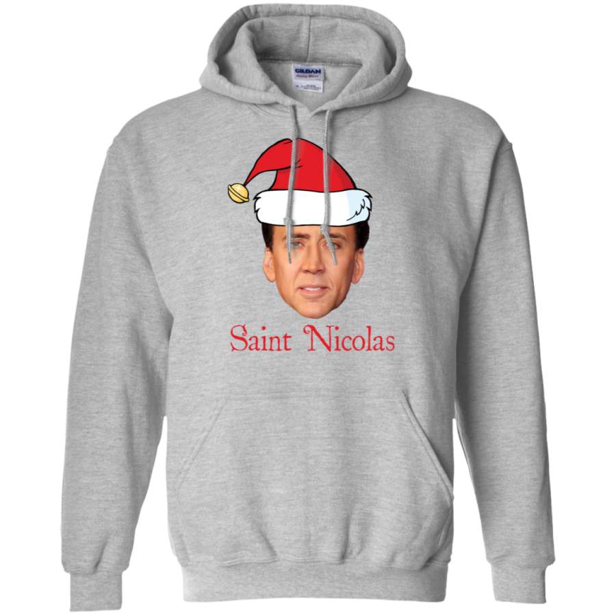 AGR Saint Nicolas Cage Christmas Gildan Pullover Hoodie