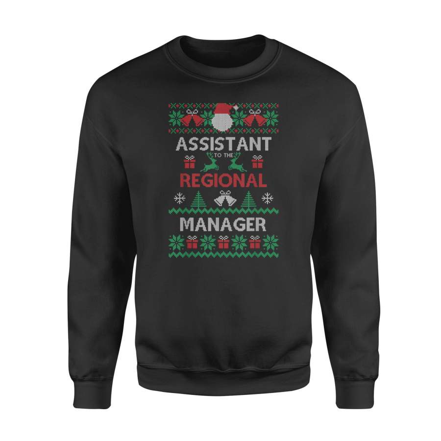 Assistant To The Regional Manager Ugly Christmas Gift – Standard Fleece Sweatshirt