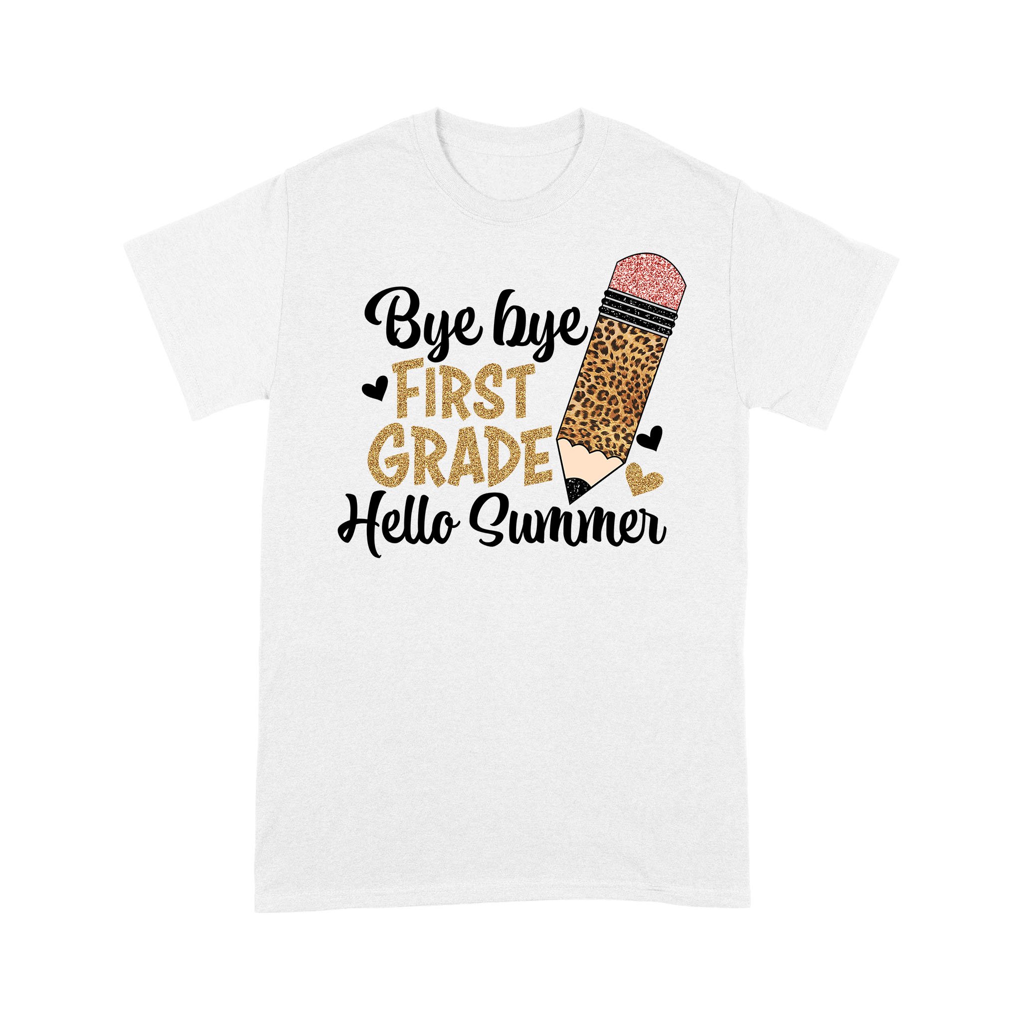 Bye Bye First Grade Hello Summer Leopard T-Shirt – Premium T-shirt