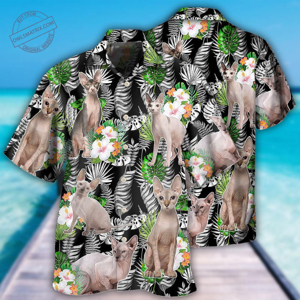 Sphynx Cat Lover Tropical Style Hawaii Shirt Ha85402