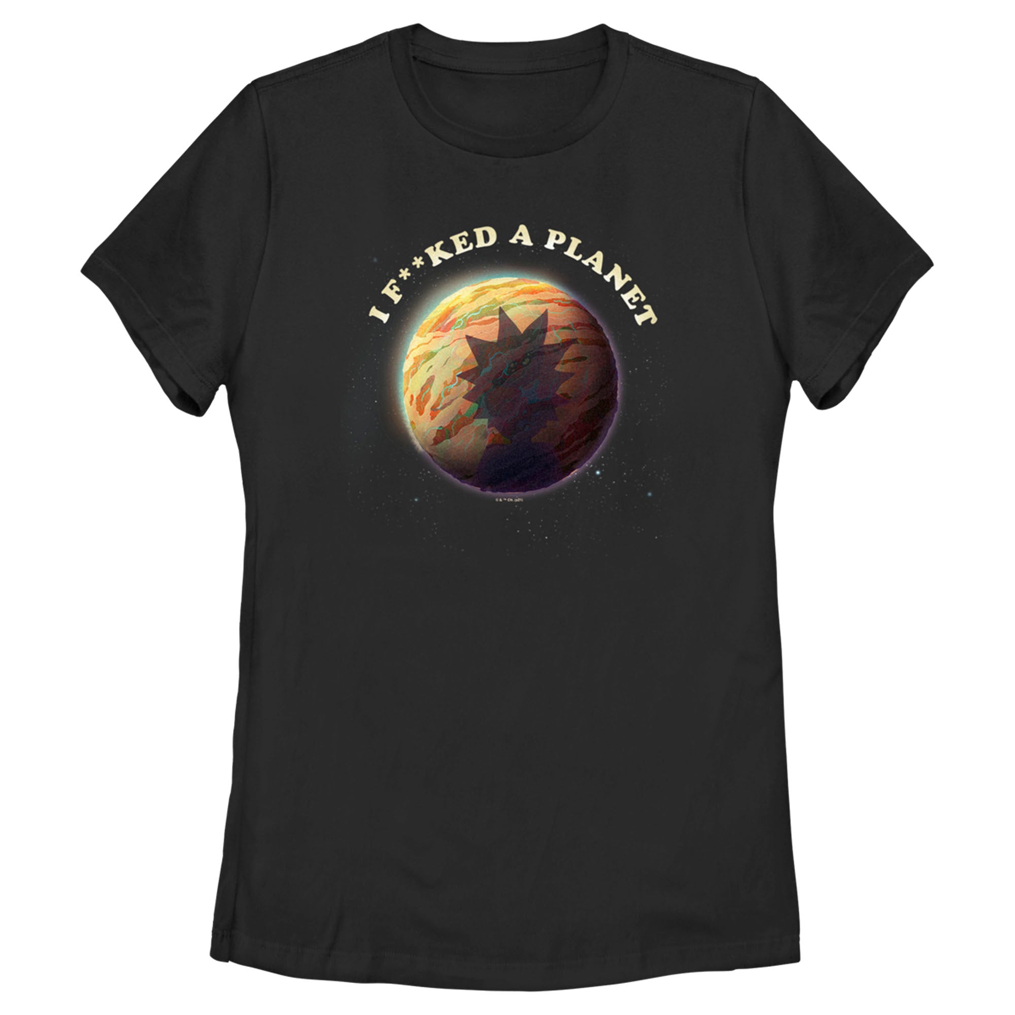 Women’S Rick And Morty Gaia And Rick I F**Ked A Planet T-Shirt