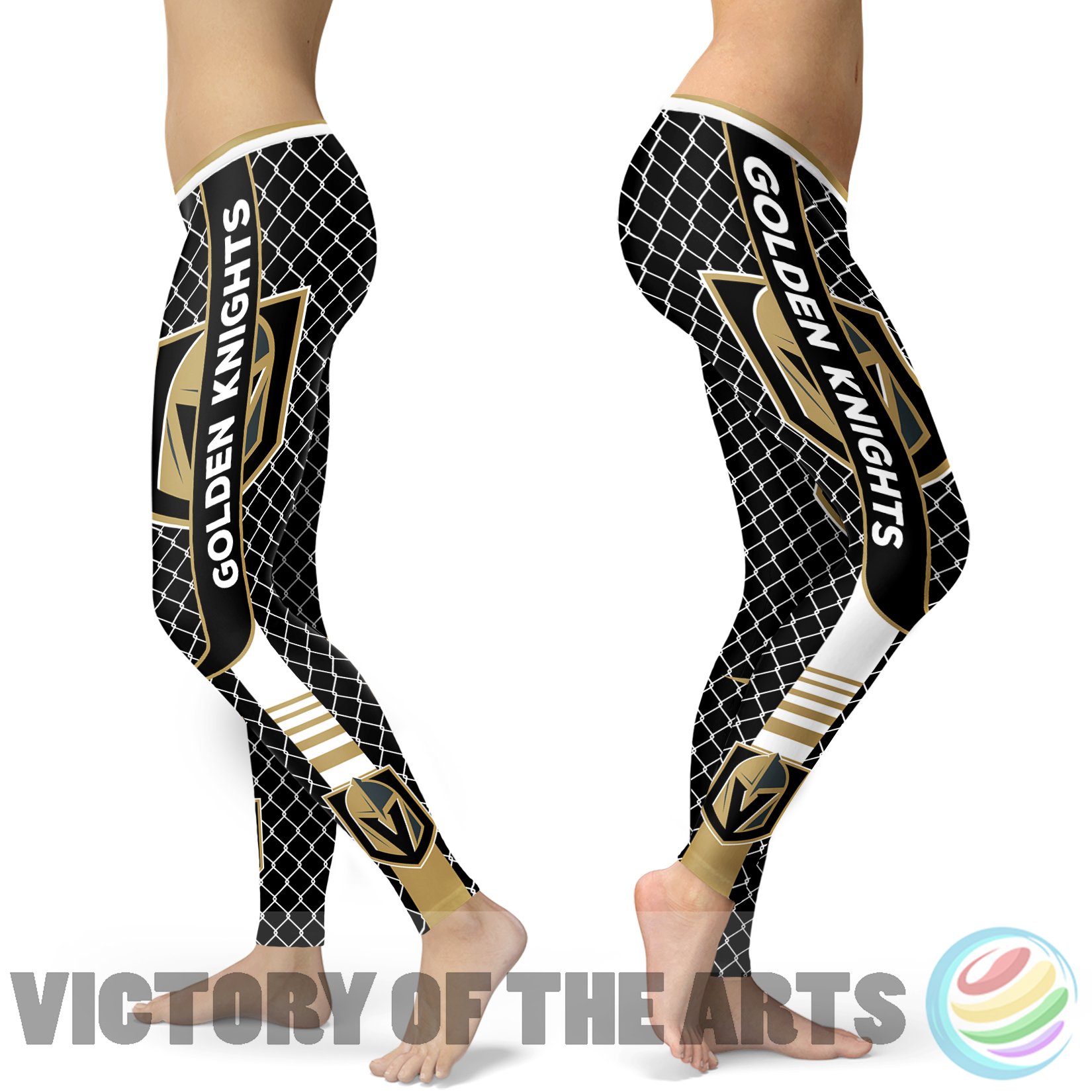 Amazing Line Circle Stylish Fashion Vegas Golden Knights Leggings