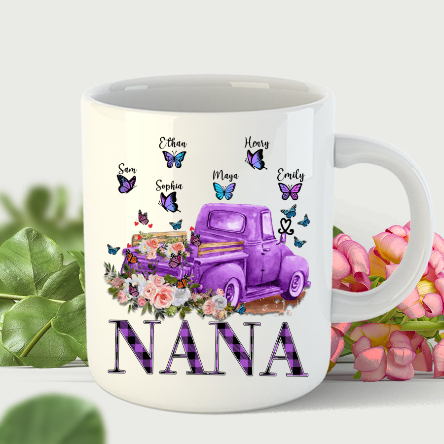 Nana Truck Butterfly Mug