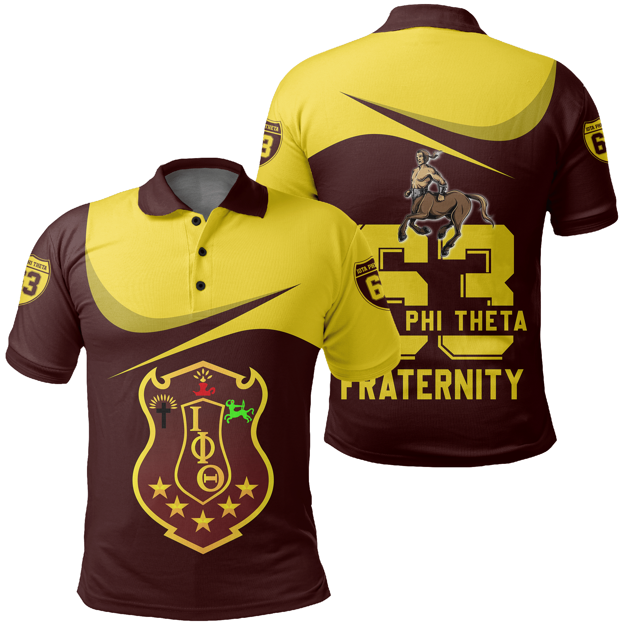 Fraternity Polo – Iota Phi Theta Curve Style Polo Shirt