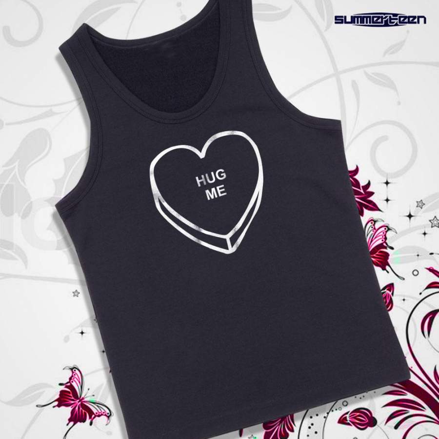 Candy Heart Hug Me Men’S Tank Top