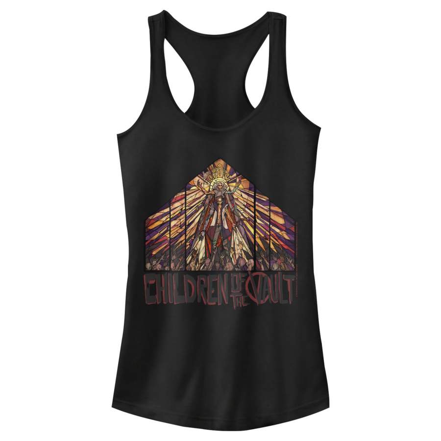 Borderlands 3 Junior’s Children of the Vault Stained Glass  Racerback Tank