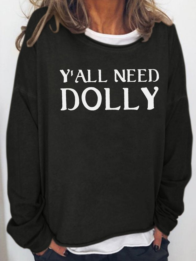 Y’All Need Doll Casual Long Sleeve Top