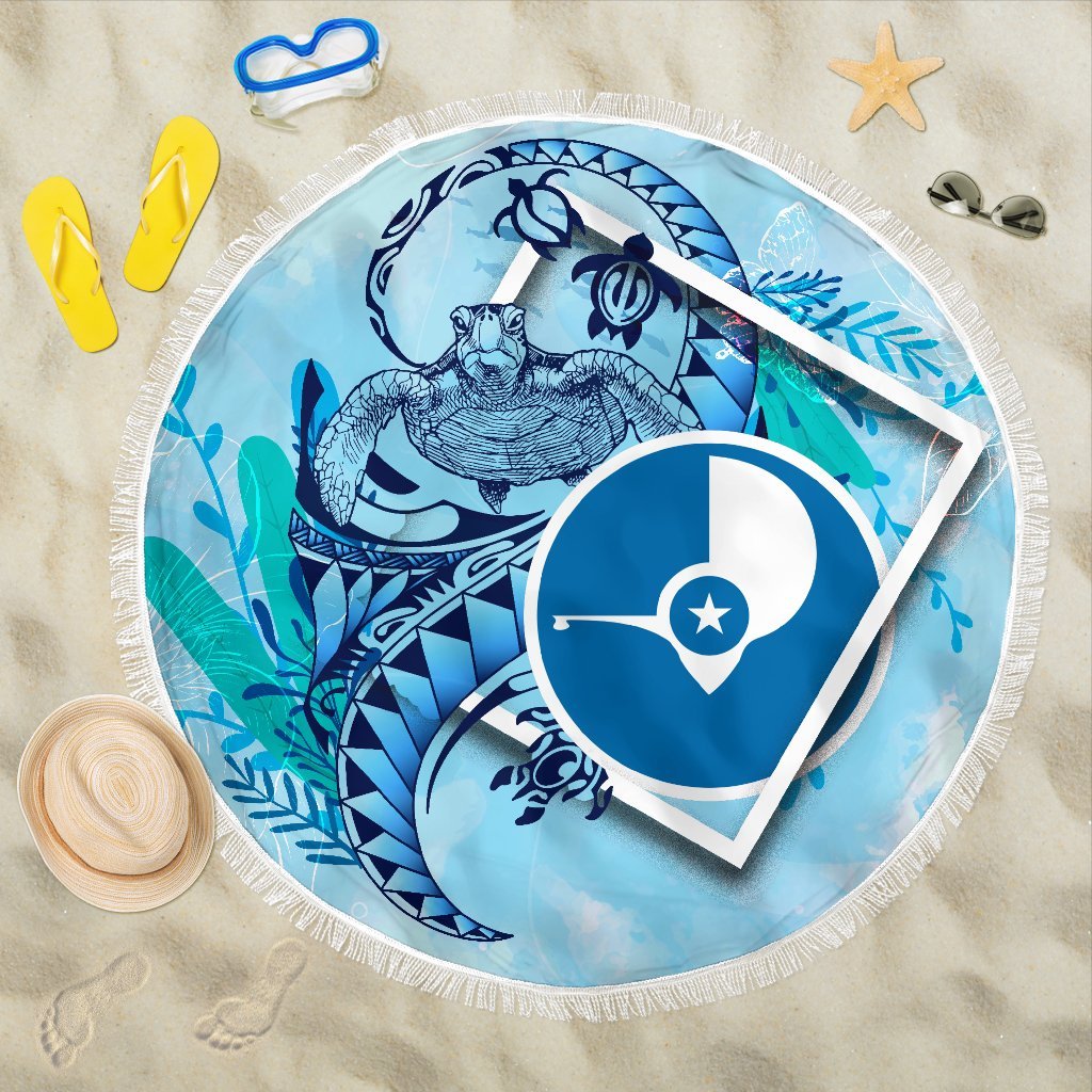 Yap State Beach Blanket – Turtle Under The Sea Style