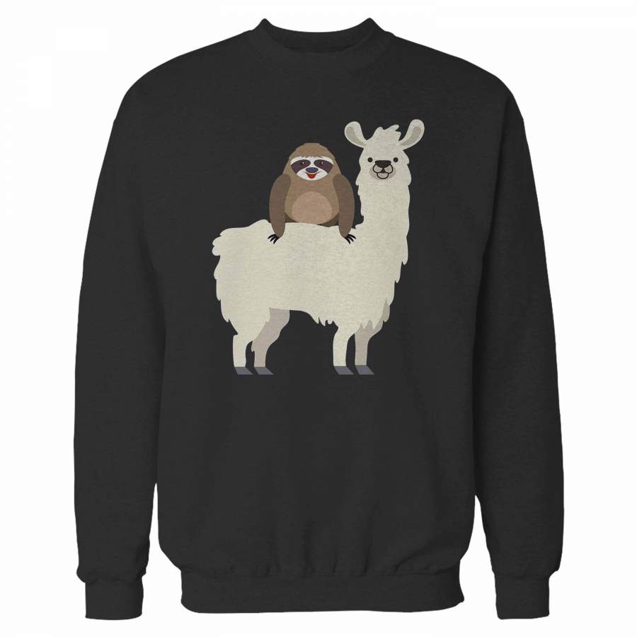 Sloth Riding Llama Sweatshirt