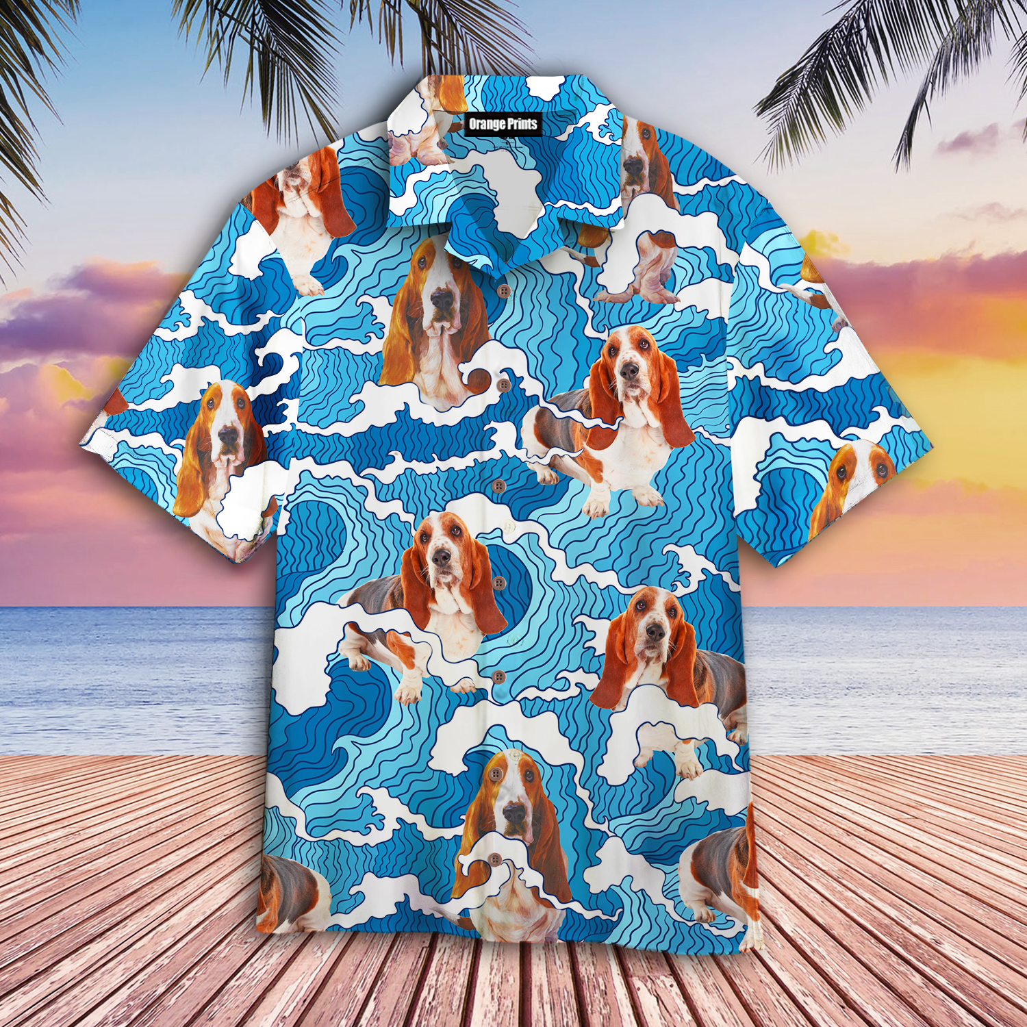 Basset Hound Aloha Hawaii Shirts For Men Women Ha79076