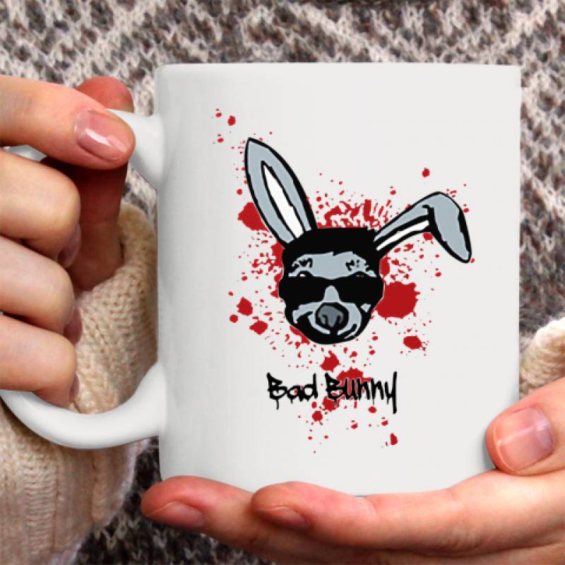 Bad bunny cool bloody rabbit Ceramic Mug 11oz