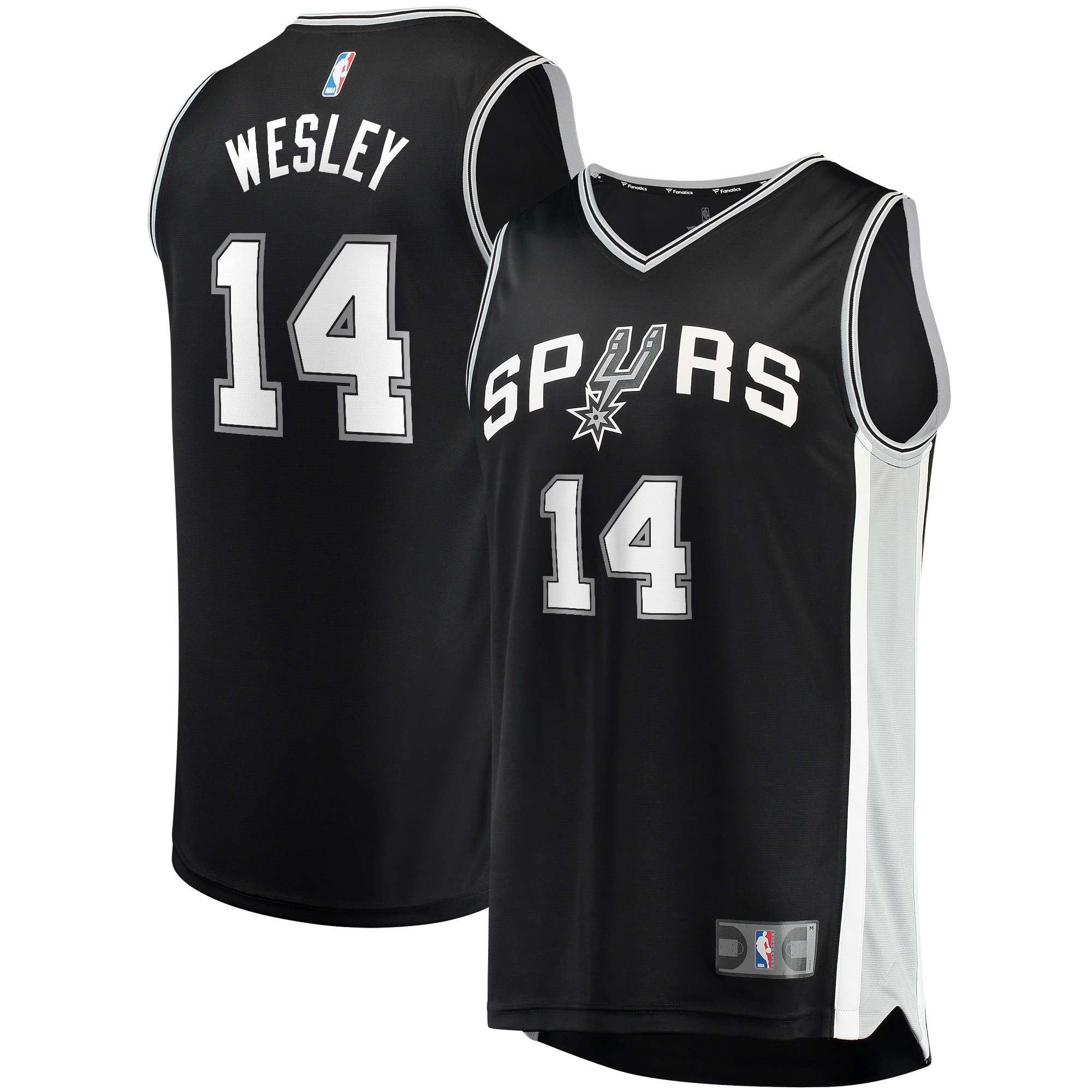 Blake Wesley San Antonio Spurs Fanatics Branded 2022 NBA Draft First Round Pick Fast Break Replica Player Jersey – Icon Edition – Black NBA