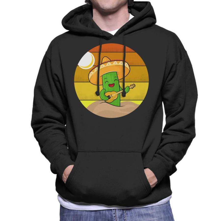 Ariba Singing Mexican Cactus Men’s Hooded Sweatshirt