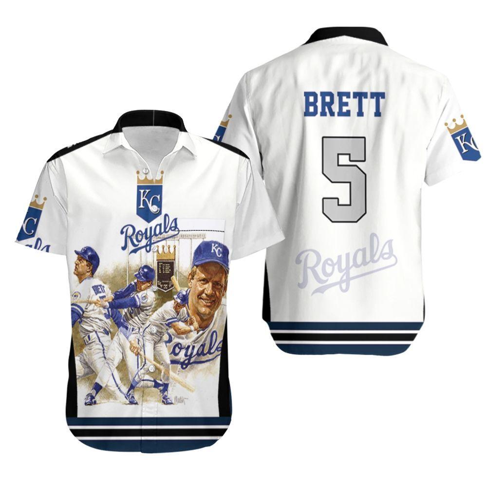 Beach Shirt 5 George Brett Kansas City Royals City Hawaiian Shirt