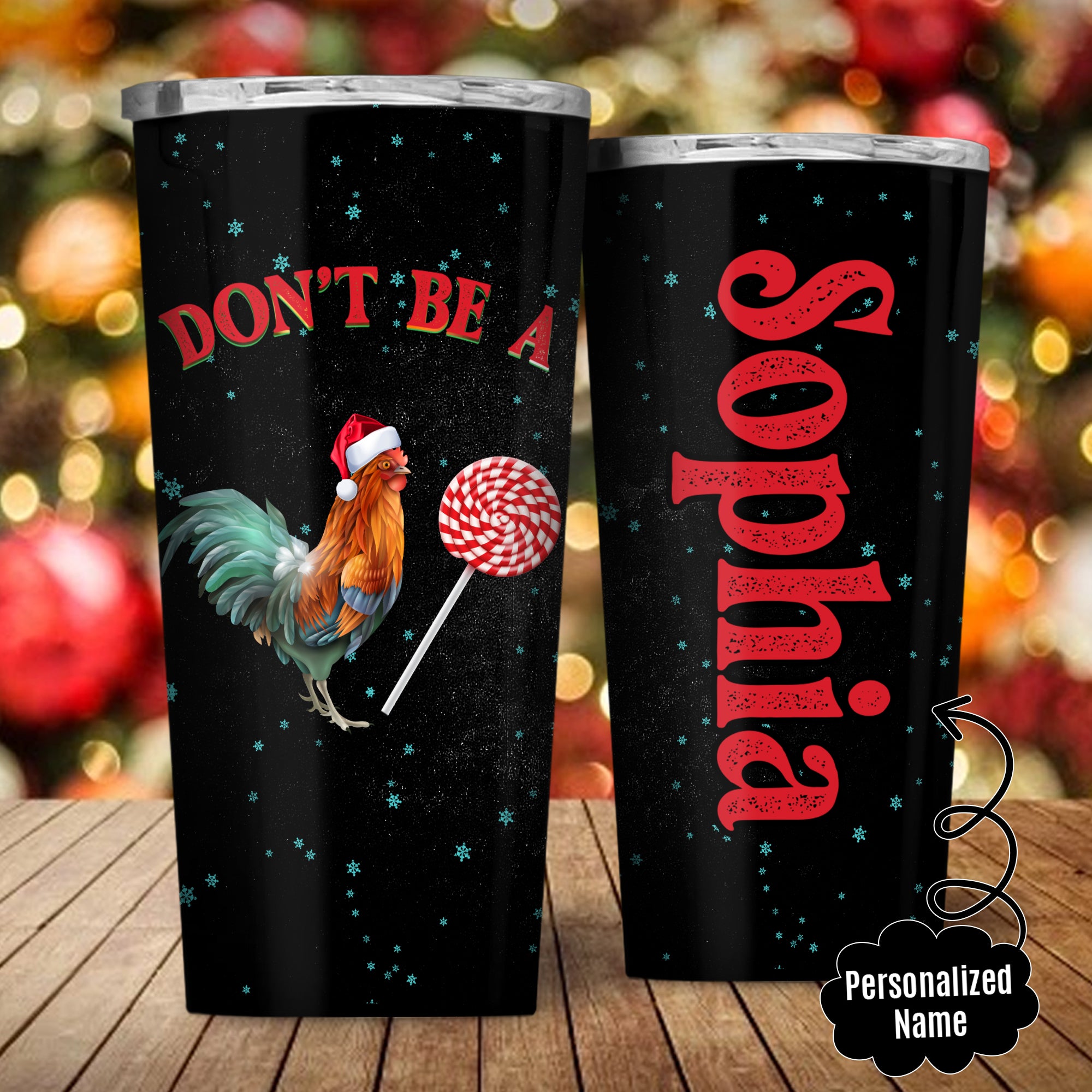 Personalized Funny Chicken And Candy Tumbler 20Oz