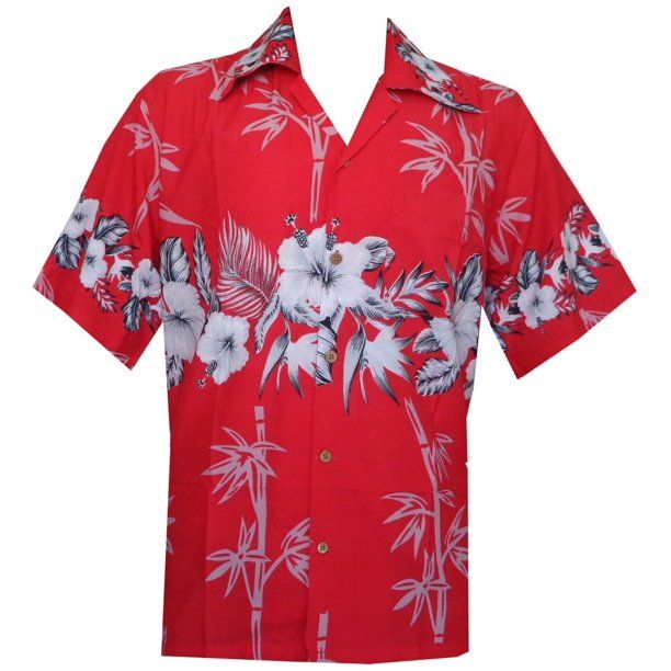 Bamboo Tree Red High Quality Hawaii Shirt Ha89033