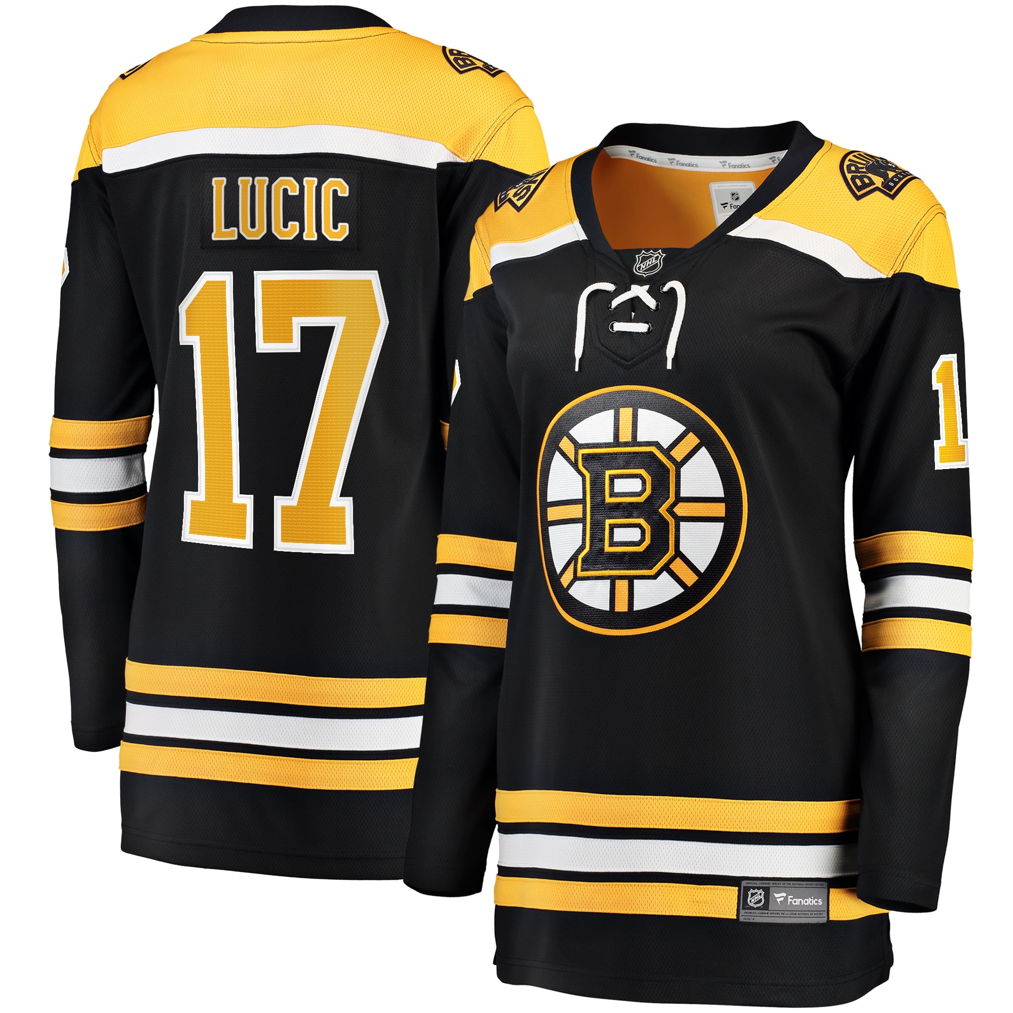 Milan Lucic Boston Bruins Branded Women's Home Breakaway Player Jersey – Black