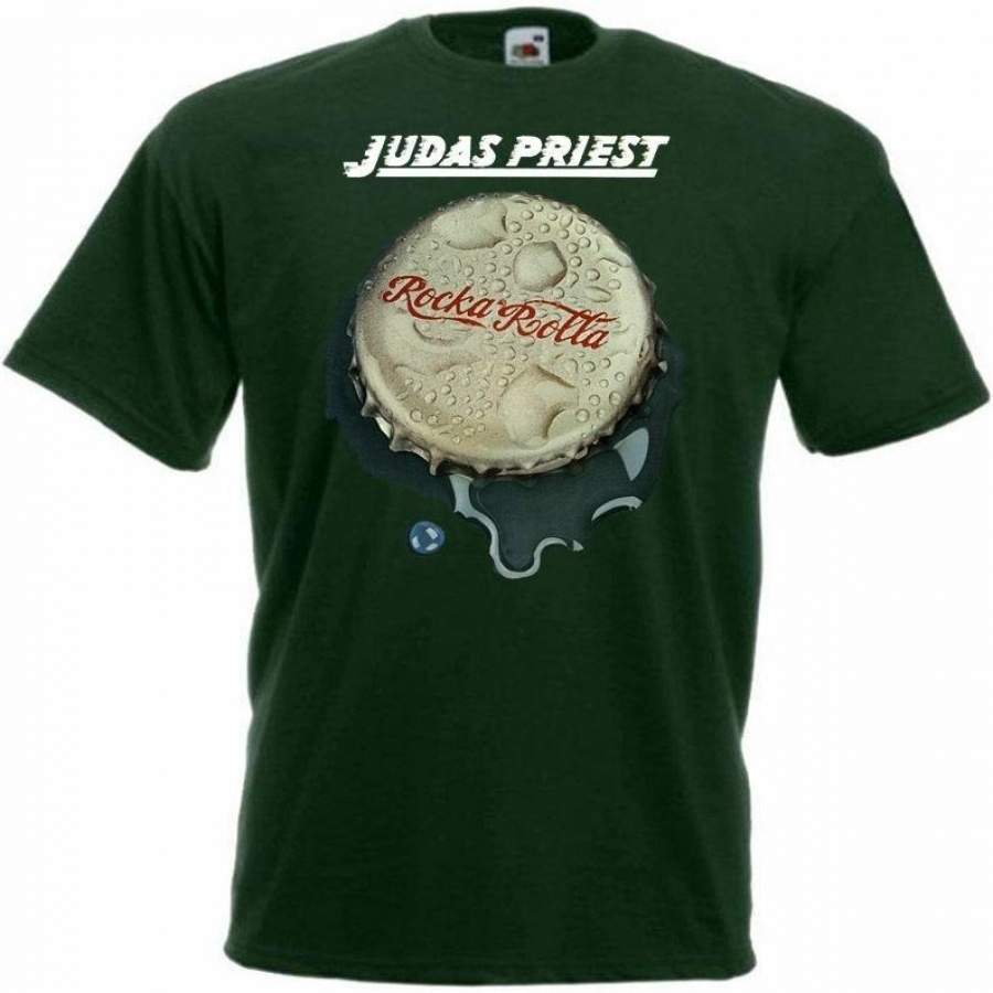 Judas Priest Rocka Rolla T-Shirt Graphite Green Poster All Sizes S…5Xl