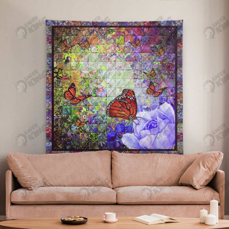 Animal Quilt Butterfly Blanket 1360 L