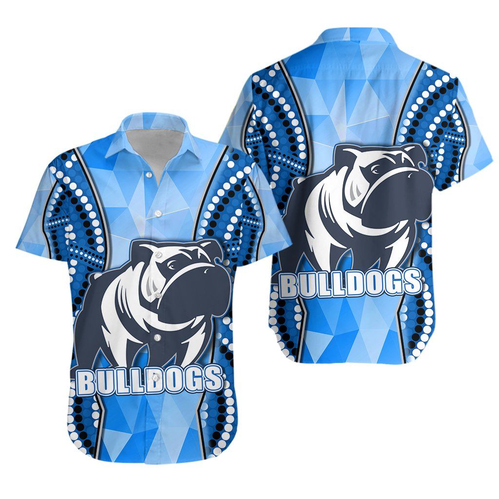 Bulldogs Hawaiian Shirt Indigenous Snappy K13